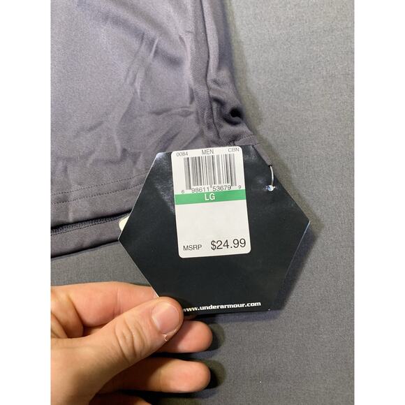 Under Armour Loose Fit Performance Apparel T-Shirt Gray Athleisure NWT 29x22 - Picture 4 of 9